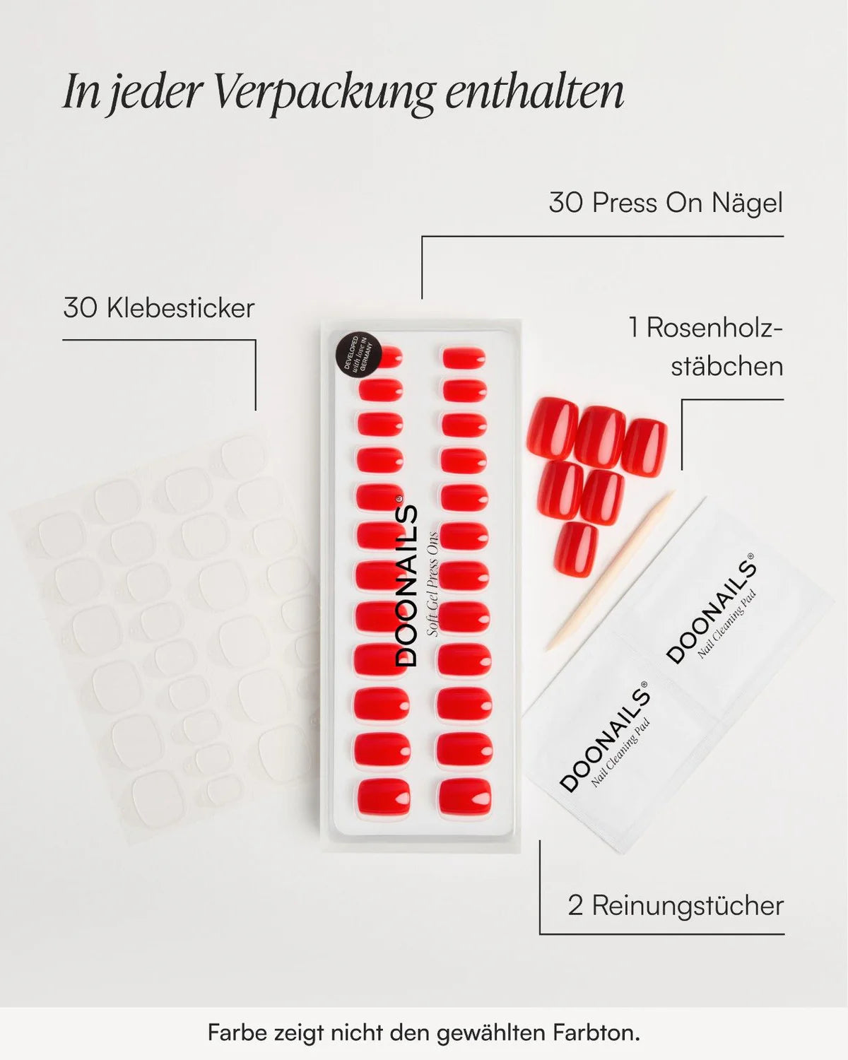 DOONAILS - Red Slate French Short Almond